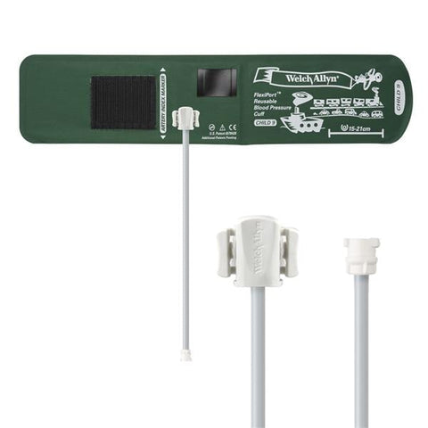 Welch Cuff Blood Pressure FlexiPort 15-21cm Child Size 9 Arm Green Eachch - Allyn - REUSE-09-1MQ