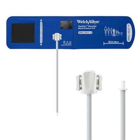 Welch Cuff Blood Pressure FlexiPort 20-26cm Small Adult Size 10 Arm Light Blue Eachch - Allyn - REUSE-10-1HP
