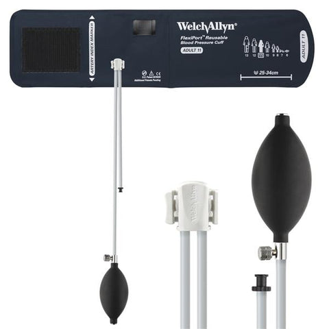 Welch Cuff Blood Pressure FlexiPort 25-34cm Adult Size 11 Arm Navy Blue Each - Allyn - REUSE-11-2BV