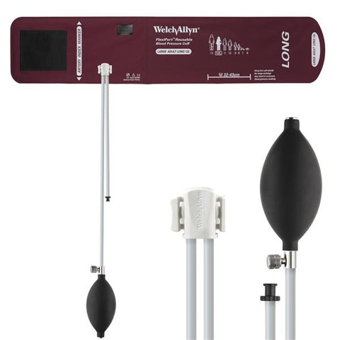 Welch Cuff Blood Pressure FlexiPort 32-43cm Lg Adlt Size 12L Arm Long Burgundy Eachch - Allyn - REUSE-12L-2BV