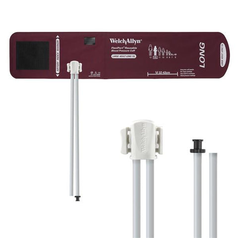 Welch Cuff Blood Pressure FlexiPort 32-43cm Lg Adlt Size 12L Arm Long Burgundy Eachch - Allyn - REUSE-12L-2TP