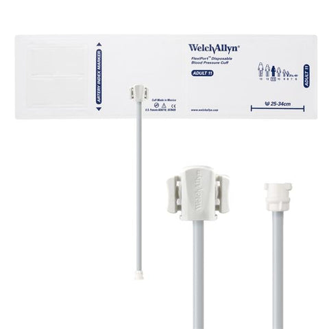 Welch Cuff Blood Pressure FlexiPort 25-34cm Adlt 11 Arm Long White/Navy Blue 20/Case - Allyn - SOFT-11-1MQ