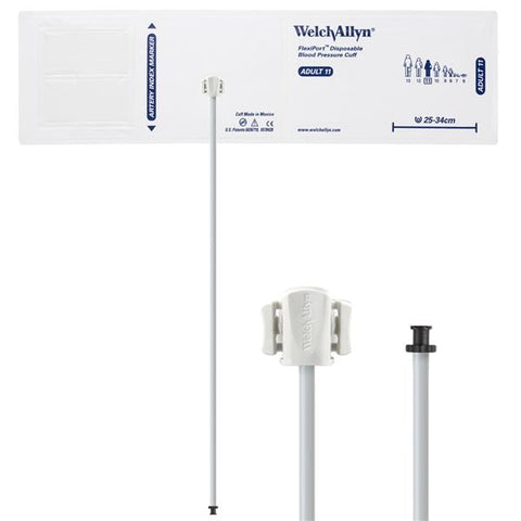 Welch Cuff Blood Pressure FlexiPort 25-34cm Adlt 11 Arm Long White/Navy Blue 20/Case - Allyn - SOFT-11-1TP