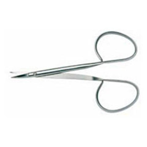 BR Surgical, LLC Scissors Iris 4-1/2" Curved Stainless Steel Each - FG08-34111