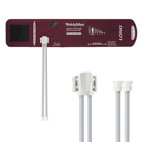 Welch Cuff Blood Pressure FlexiPort 32-43cm Large Adult Size 12L Arm Long Burgundy Each - Allyn - REUSE-12L-2MQ