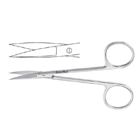 Miltex Scissors Iris Meister-Hand 4-1/2" Straight Standard Stainless Steel Each - Integra Miltex - MH5-304