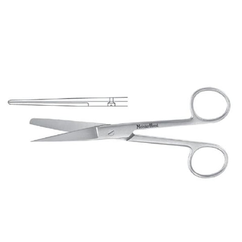 Miltex Scissors Operating Meister-Hand 4-1/2" Sharp/Blunt Beveled Straight Std SS Each - Integra Miltex - MH5-12