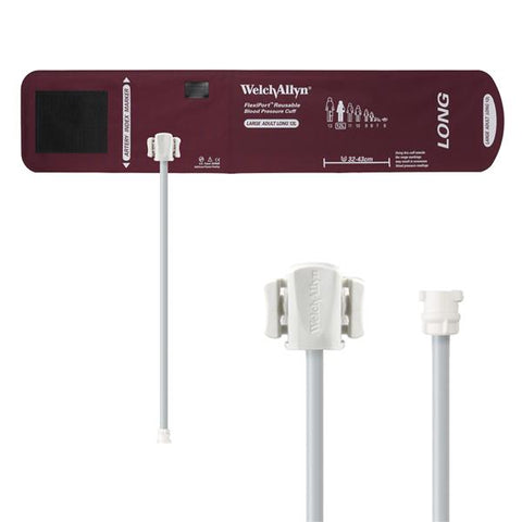 Welch Cuff Blood Pressure FlexiPort 32-43cm Lg Adlt Size 12L Arm Long Burgundy Eachch - Allyn - REUSE-12L-1MQ