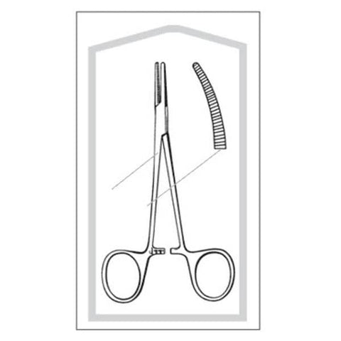 Sklar Instruments Forcep Hemostatic Halsted Mosquito Econo 5" Serrated Curved SS Disposable 25/Ca - 96-2539