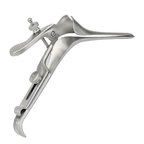 Medgyn Products Inc Speculum Vaginal Pederson 7/8" x 4" Medium Left Side Open Stainless Steel Each - 030939-LT