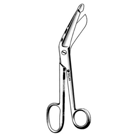 Sklar Instruments Scissors Bandage Lister 8" Blunt/Blunt Smooth Angled Stainless Steel Each - 11-1060
