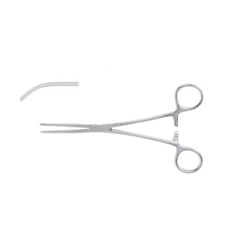 Miltex Forcep Hemostatic Rochester-Pean Meister-Hand 8" Serrated Curved SS Each - Integra Miltex - MH7-142