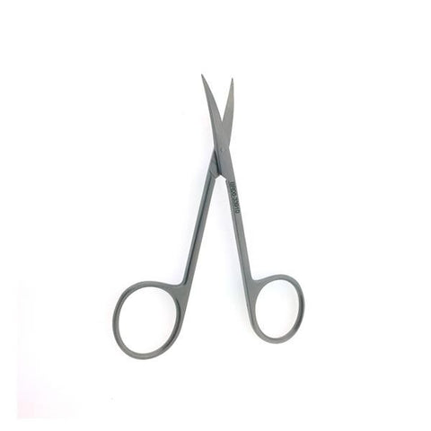 BR Surgical, LLC Scissors Iris 4" Sharp/Sharp Smooth Curved Stainless Steel Each - BR08-33910