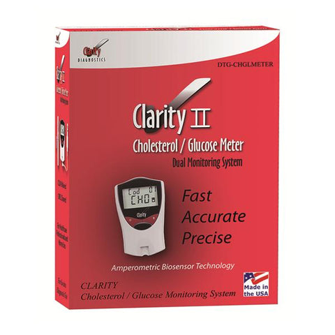 Diagnostic Test Group Clarity Cholesterol Meter 1/Kt - DTG-CHGLMETER