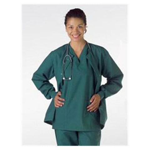 Medline Industries Inc Jacket Warm-Up 65% Polyester / 35% Cotton ComfortEase Unisex MrnrBlu Lg 2Pckt Each - 8832JMBL