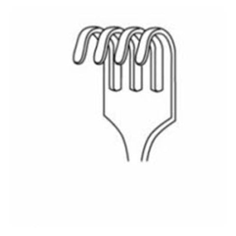 Miltex Retractor Volkman Meister-Hand 8" Blunt 4 Prong Stainless Steel Each - Integra Miltex - MH11-542