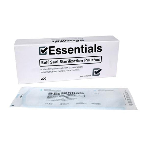 Essentials Healthcare Products Pouch Self Seal Essentials 4.25 in x 11 in No Md frm Ltx 200/Bx, 6 BX/CA - 1126753
