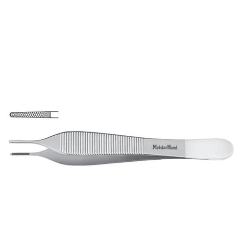 Miltex Forcep Dressing Adson Meister-Hand 4-3/4" Serrated Tungsten Carbide Each - Integra Miltex - MH6-118TC