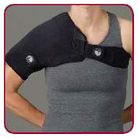 Deroyal Industries Inc Support Thermal ActiveWrap Shoulder Plush Material Black Size Small/Medium Each - 9371-00