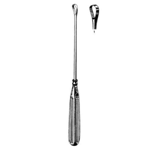 Sklar Instruments Curette Uterine Sims 11" #1 Sharp Tip Stainless Steel Each - 90-5421