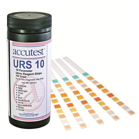 Jant Pharmacal Corp. Accutest URS-10 Urinalysis Test Strip CLIA Waived 100/Bt - UA710A