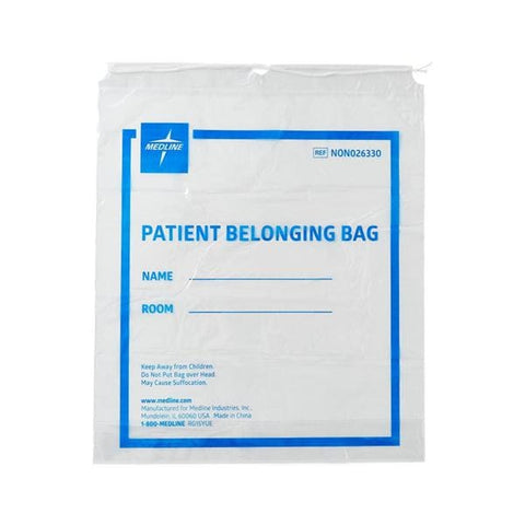 Medline Industries Inc Bag Patient Clear/Blue 18x20x3-1/2" Plastic 250/Ca - NON026330