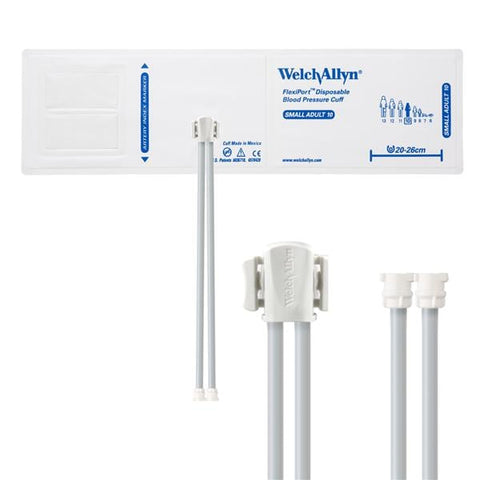 Welch Cuff Blood Pressure FlexiPort 20-26cm Sm Adlt 10 Arm White/Navy Blue 20/Case - Allyn - SOFT-10-2MQ
