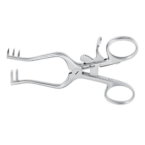 Miltex Retractor Weitlaner Meister-Hand 6-1/2" Sharp 3x4 Teeth Stainless Steel Each - Integra Miltex - MH11-614