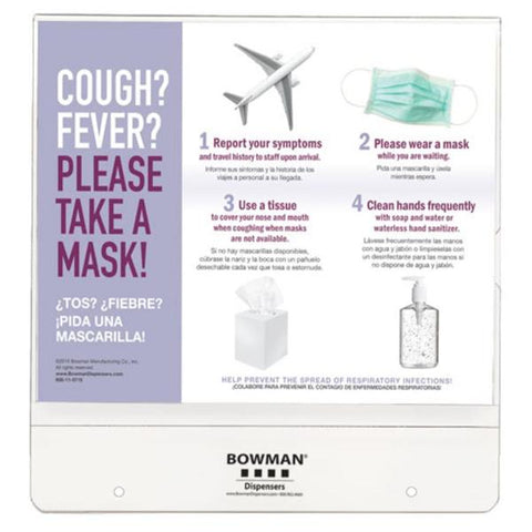 Bowman Medical Products Holder Sign 8-1/2x11" Plastic Each - MP-075-NL