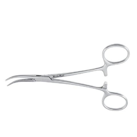 Miltex Forcep Hemostatic Dandy Meister-Hand 5-1/2" Serrated Curved Sideway SS Each - Integra Miltex - MH7-102