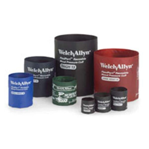 Welch Cuff Kit BP FlexiPort Inf/Chld/Adlt 6/7/8/9/10/11/12/13 Arm/Thgh Mltclr 1/kt - Allyn - REUSE-MLT