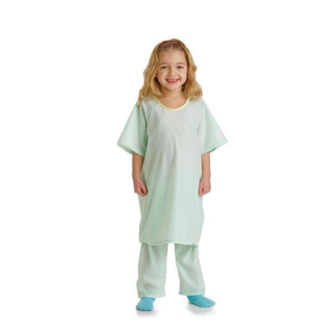 Medline Industries Inc Shirt Patient Fabric Snuggly Solids Medium Green Pediatric 24Ea/Ca - MDT011277M