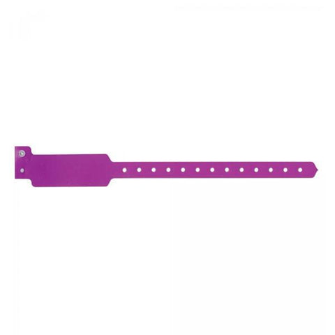 Precision Dynamics Corp. Wristband Identification Sentry SuperBand Poly Purple Adlt/Ped Write On 500/Box - 5070-33-PDM