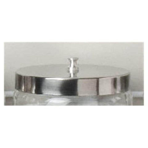 Dukal Corporation Cover Sundry Jar 3-3/4" Silver Stainless Steel Each - 4013C