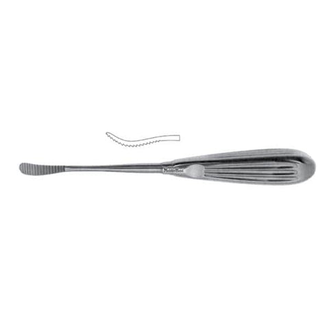 Miltex Rasp Glabella Aufricht Meister-Hand 8-1/4" Curved Backward Cutting Tip SS Each - Integra Miltex - MH21-348
