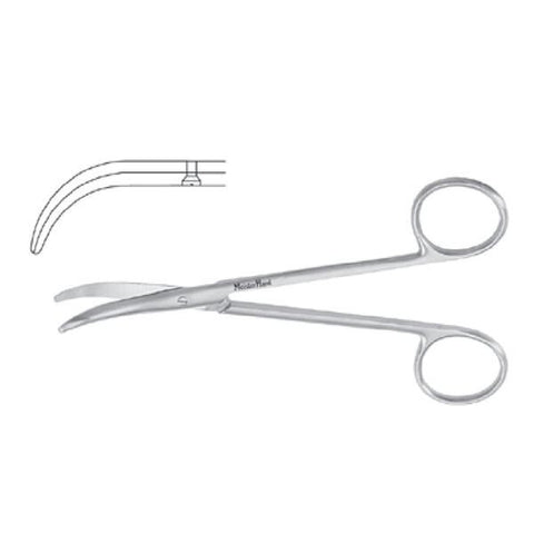 Miltex Scissors Dissecting Fomon Meister-Hand 5" Strong Curved Stainless Steel Each - Integra Miltex - MH21-602
