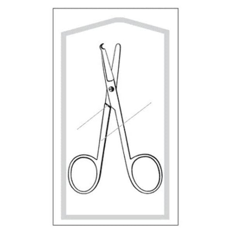 Sklar Instruments Scissors Suture Littauer Econo 5-1/2" Blunt/Blunt Smooth Straight SS Disp 50/Bx - 96-2512