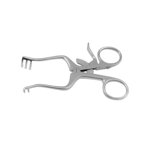 Medline Industries Inc Retractor Weitlaner 4-1/4" 2x3 Sharp Prong Stainless Steel Each - MDS1865010