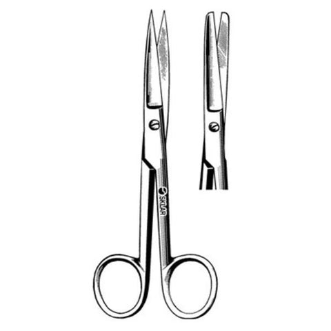 Sklar Instruments Scissors Operating 5-1/2" Blunt/Blunt Smooth Straight Stainless Steel 1/Pr - 15-1055
