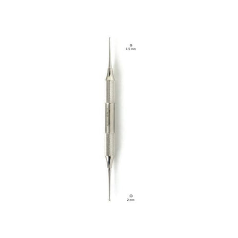 Derron Surgical Instruments Curette Podiatry Excavator DE Comfort Grip DE 7" #93 1.5/2mm Tip SS W/ Hl Each - 42-88/1-2