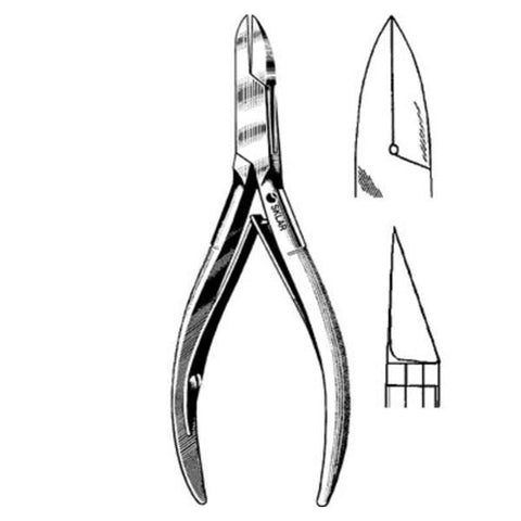 Sklar Instruments Forcep Cutting Littauer 5" Straight Back Stainless Steel Each - 97-1259