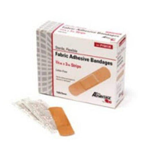 National Distribution & Contra Bandage Strips Elastic/Fabric Pro-Advantage 3/4x3" Flexible Tan LF 100/Bx, 12 BX/CA - NDC P150130