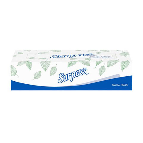 Kimberly Clark Professional Tissue Facial Surpass White 10 Pack 2 Ply 100/Bx, 30 BX/CA - 21340