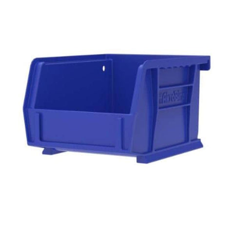 Akro Bin Storage AkroBins 7-3/8x4-1/8x3" Blue Polymer With Label Holder Eachch, 24 Each/CA - Mils - 30220BLUE