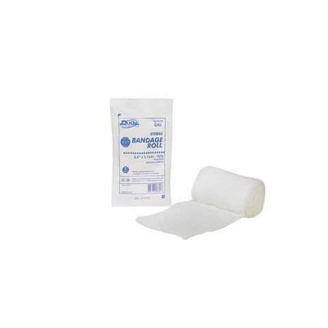 Dukal Corporation Bandage 3.5"x3.6yd Gauze Cotton Fluff Roll White LF Sterile Each, 96 Each/CA - 640