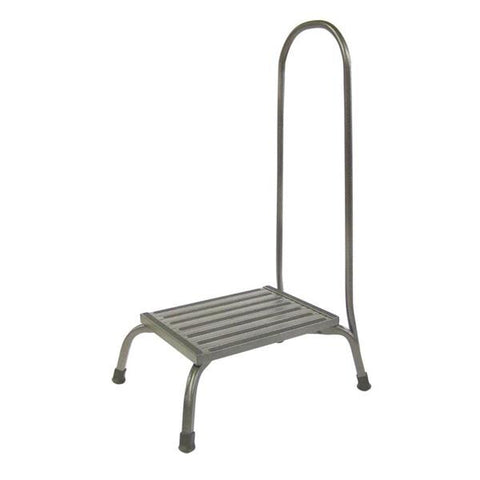 Alimed, Inc Stool Step Silver Tone Finish Non-Tip Non-Slip Tread Each - 711504