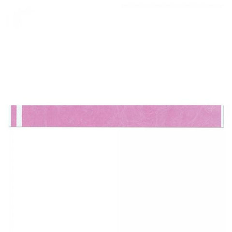 Precision Dynamics Corp. Wristband Identification Short Stay Tyvek Pink Adult 1000/Box - 3005-37-PDR