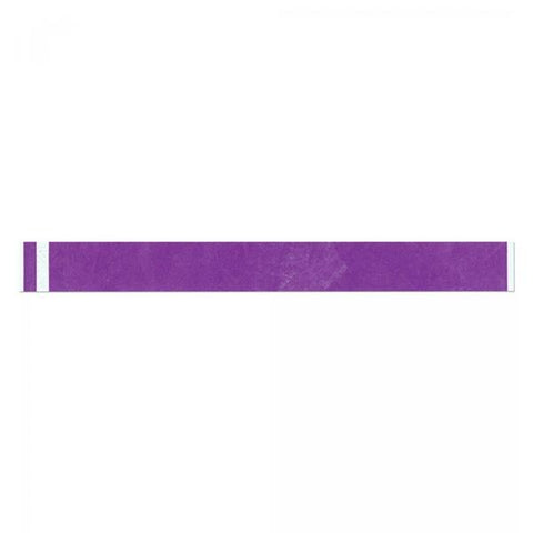 Precision Dynamics Corp. Wristband Identification Short Stay Tyvek Purple Adult 1000/Box - 3005-43-PDR