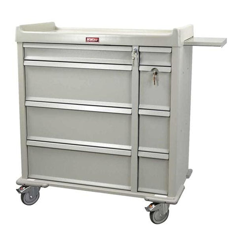 Harloff Manufacturing Cart Medication OptimAL Line 45-3/4x43x23-1/2" 4-5" Rubber Swivel Casters Each - AL600PC