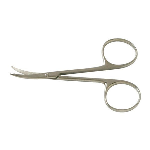 BR Surgical, LLC Scissors Stitch Shortbent 3-1/2" Sharp/Sharp Smooth Curved Stainless Steel Each - BR08-80315